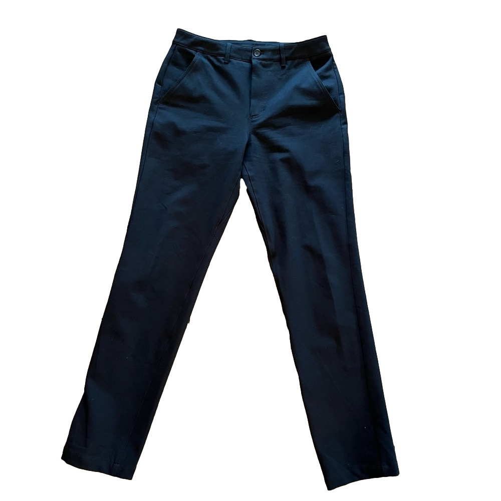 Kit and Ace Everyday Slim-Fit Black Chino Pants Trousers 4-Way Stretch size 32